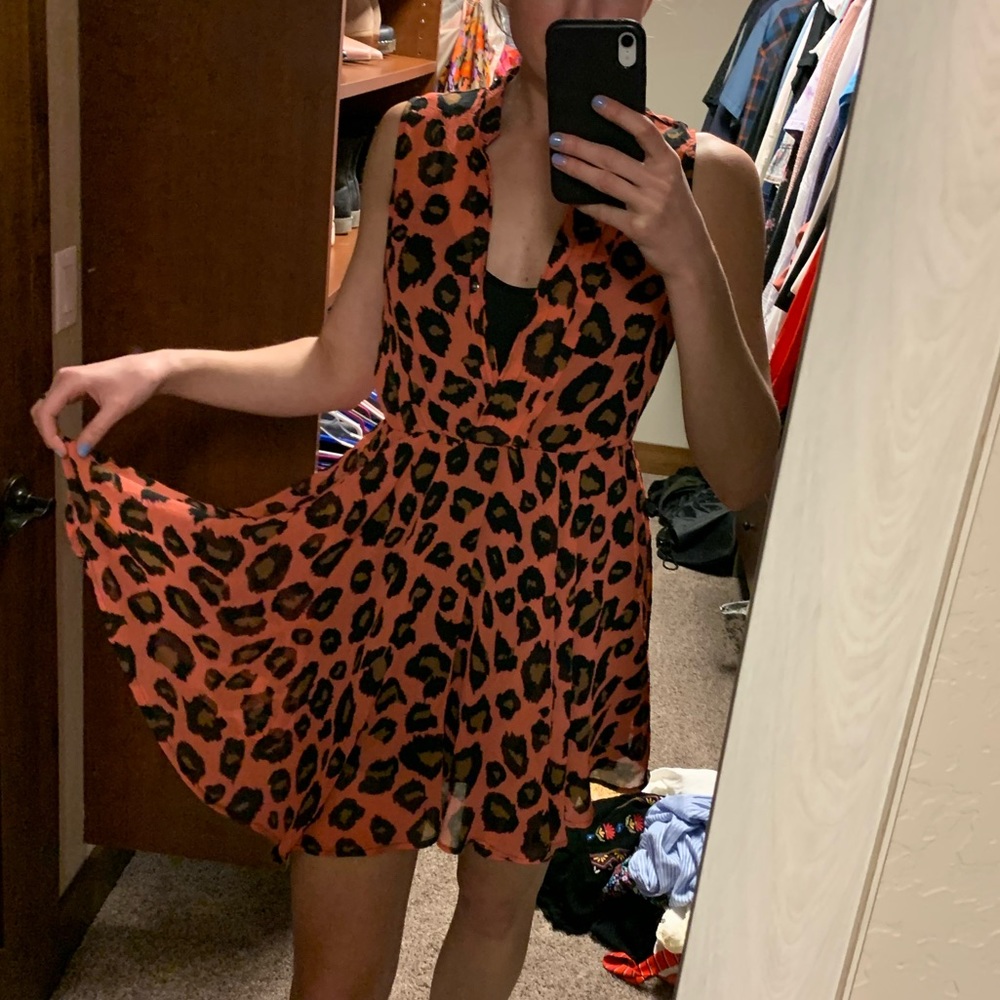 Cheetah print dress